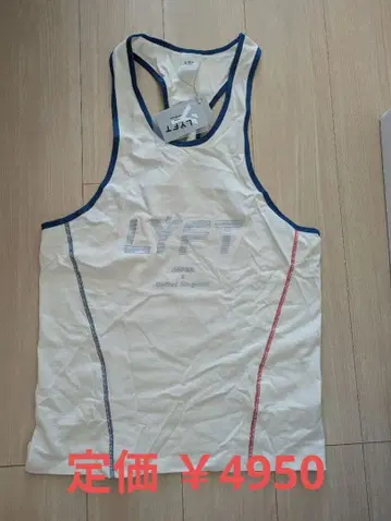 [ 미사용 새상품 ] LYFT 탱크탑 M 사이즈 화이트/블루