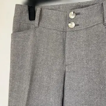 새상품급 로트레아몽 M 사이즈 멜란지 그레이 접이식 크롭 팬츠