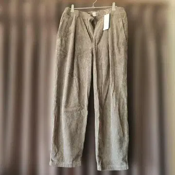 택 포함! 스틸 바이 핸드 그레이 코듀로이 와이드 팬츠