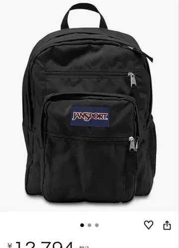JANSPORT 블랙 백팩