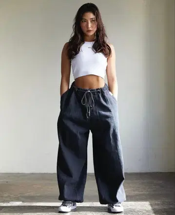 챠피님 VER 배기 팬츠 그레이 새상품