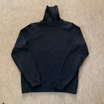 자노네 5G 미들 게이지 터틀넥 니트 블랙