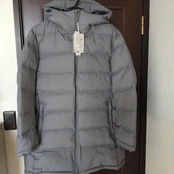 [ 새상품 미사용 ] 유니클로 심리스 다운 코트 XL 그레이