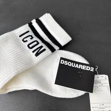 42 화이트 DSQUARED2 아이콘 양말 삭스