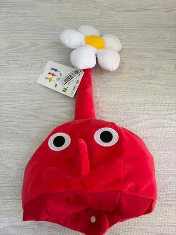 빨간 피크민 변신 모자