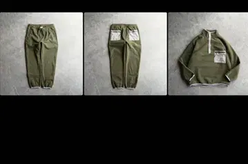 굿웨어 더블 플리스 자켓 팬츠 상하의 셋업 올리브