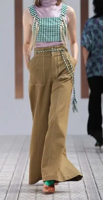 5-knot 파이브노트 와이드 팬츠 베이지 사이즈 M