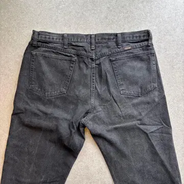 RUSTLER 블랙 데님 팬츠 W38 L30 USA 제조