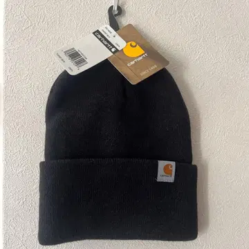 Carhartt 블랙 니트 모자 OSFA