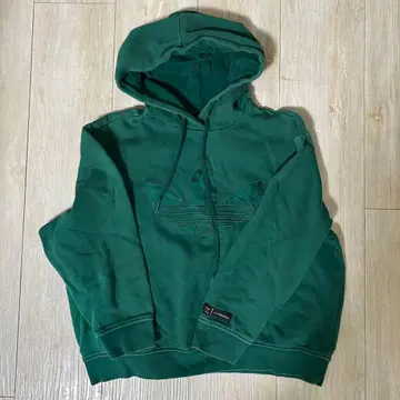 adidas 그린 후드 부착 후드티