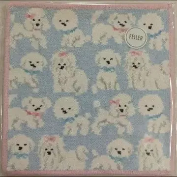 페이러 손수건 미사용 새상품 모후모후 완찬 페일 블루