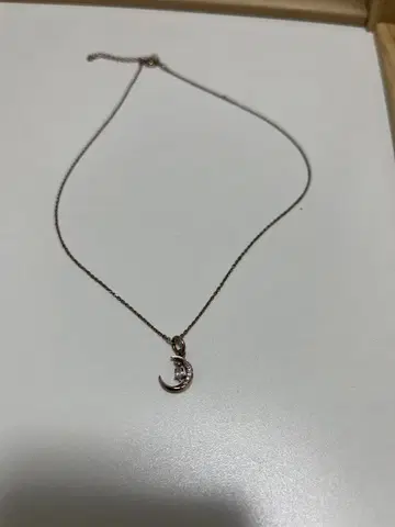 블룸 BLOOM 목걸이 초승달 핑크 골드