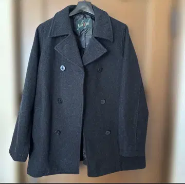 East Boy 다크 그레이 피 코트