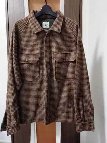 ORIAN 건클럽 체크, 탄력 하링턴 자켓 L