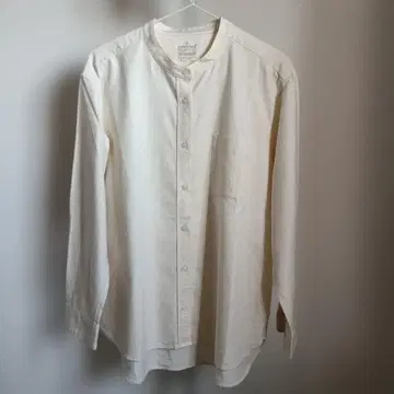 무인양품 밴드 카라 긴팔 셔츠