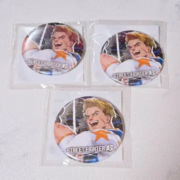 캡콤 복권 스트리트 파이터 캔뱃지 x 3 [ 루크 ]
