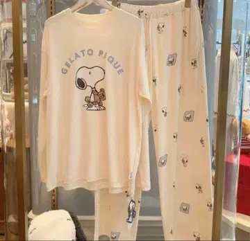 [ 상하의 세트 ] 젤라피케 젤라또피케 PEANUTS 콜라보 스누피