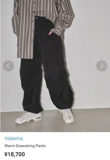 TODAYFUL Warm Drawstring Pants 블랙 38