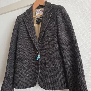 Harris Tweed 테일러드 자켓 브라운 계열
