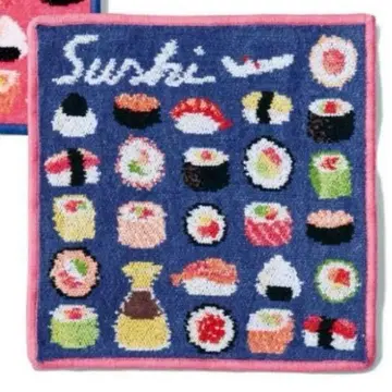 스시 디자인 손수건 FEILER JAL 한정판 네이비 컬러만