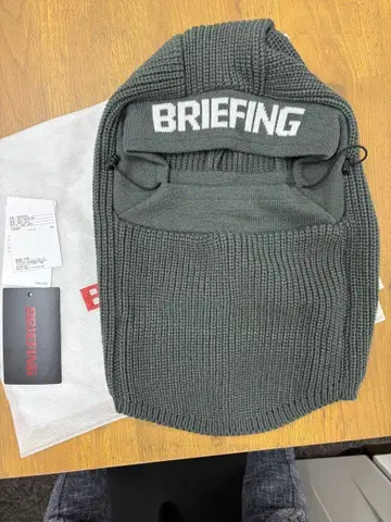 브리핑 KNIT BALACLAVA 니트 방한 그레이 즉시 완판