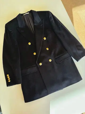 네이비 더블 브레스트 자켓 골드 버튼