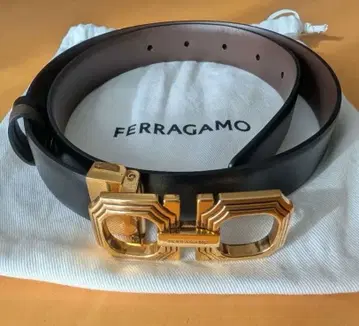 FERRAGAMO 가죽 벨트 리버서블 블랙/브라운