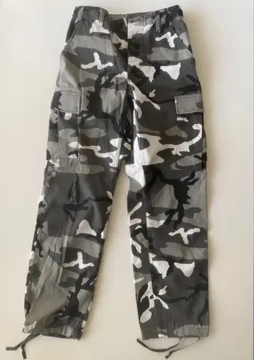 밀리터리 팬츠 화이트 블랙 카모플라쥬 팬츠 카모플라쥬 카고 팬츠