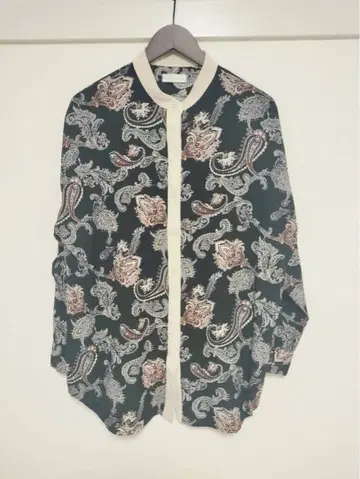 안티카 antiqua 패턴 토르소 페이즐리 오버 사이즈 셔츠