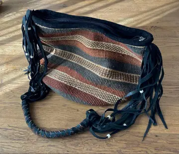 바오바브백 케냐 바스켓 백 숄더 보더 가죽 핸들