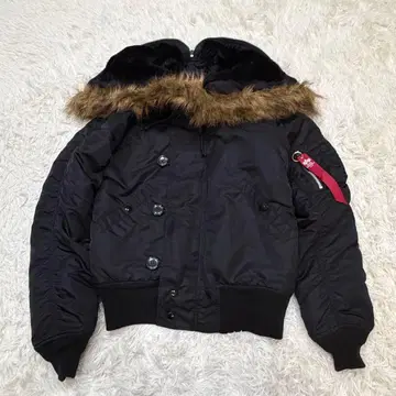 1534 알파인더스트리 N-2B 플라이트 자켓 M 블랙 블랙