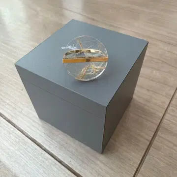 januka 루틸 쿼츠 슬라이스 반지 K10