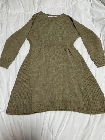 SPICK AND SPAN 베이지 니트 원피스 긴팔