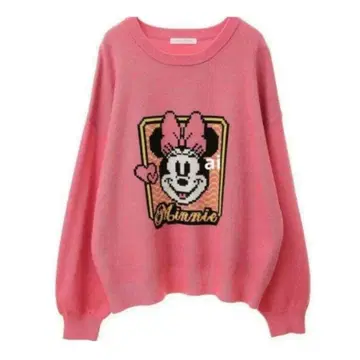 [새상품] 미키 & 프렌즈 자카드 니트 풀오버