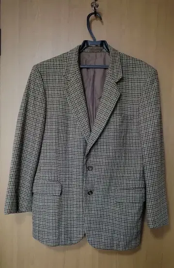 LORDGENT 체크 무늬 테일러드 울 자켓