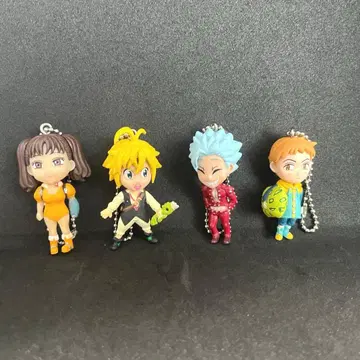 일곱개의 대죄 데포메 mini 마스코트 피규어 키링 4종