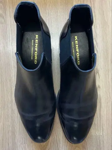 KENFORD 블랙 사이드 고어 부츠