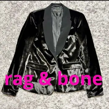 새상품급 rag & bone USA 벨로아 광택 아우터 자켓 M