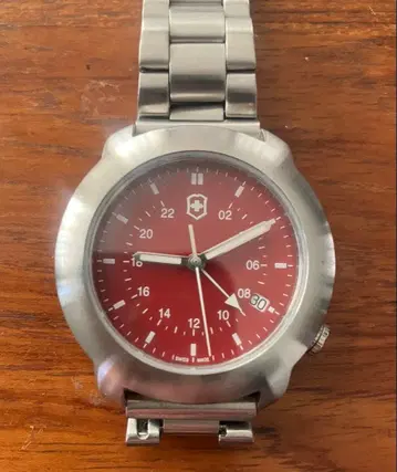 빅토리녹스 V7-02 GMT 레드 손목시계 작동품