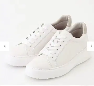 [ 새상품 ] 23구 플랫폼 스니커즈 화이트 베이지 24cm