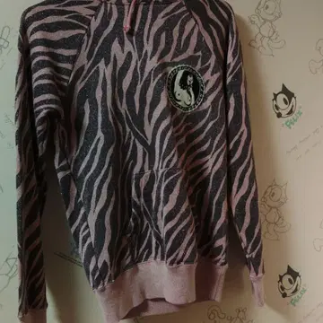 HYSTERIC GLAMOUR 제브라 패턴 후드티