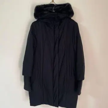 퍼 후드 블랙 아우터 SLY