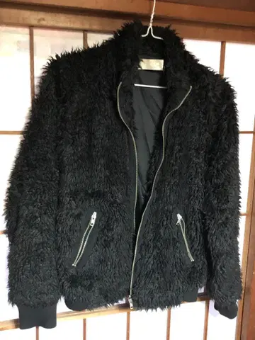 MANGROVE 보아 자켓 블랙 블랙 사이즈 L