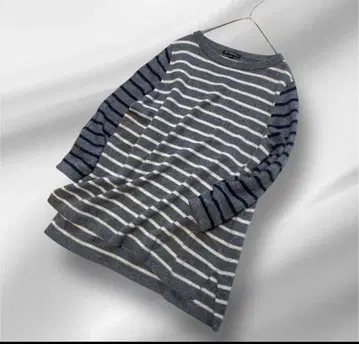 빅 사이즈! 23구 캐시미어 100 보더 컬러 니트