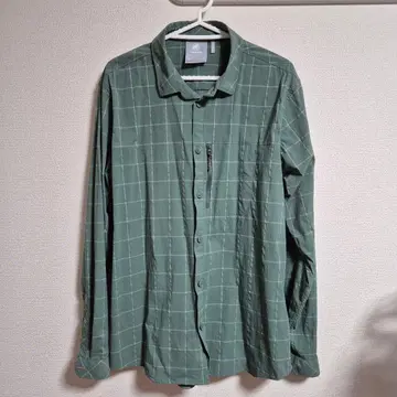 MAMMUT 체크 무늬 셔츠 XL 그린 계열