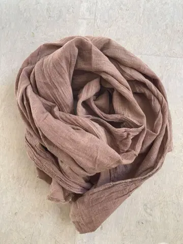 마키마로 거즈 대형 브라운 스톨