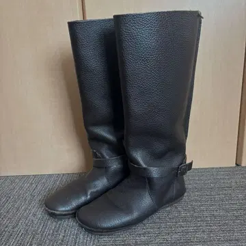 koos 브라운 가죽 롱 부츠 38