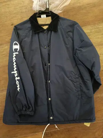 Champion 나일론 자켓 네이비 womens L