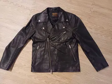 Sheep 블랙 더블 라이더 자켓