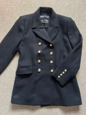 ZARA MANTECO 나폴레옹 코트 더블 브레스트